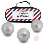 Sacoche pour boules de ptanque personnalise Bleu-Blanc-Rouge