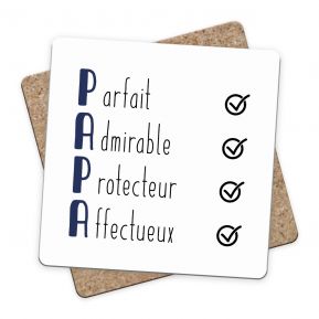 Sous-bock Les qualités de Papa 