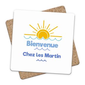 Sous-verres plage personnalisés