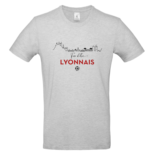 T-shirt gris Fier d'être Lyonnais