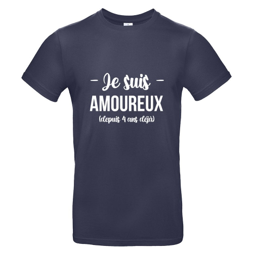 T-shirt Homme personnalisé avec motif Je suis + texte