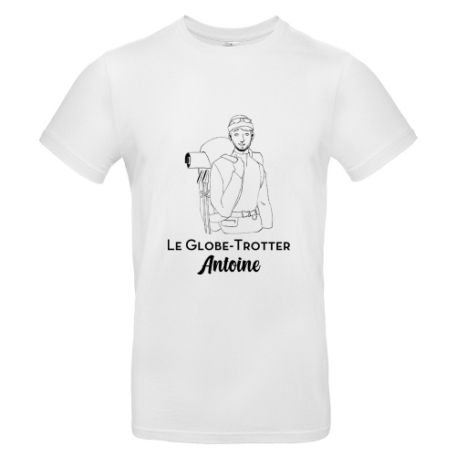 Tshirt Blanc pour Homme personnalisé collection Les Personnalités 