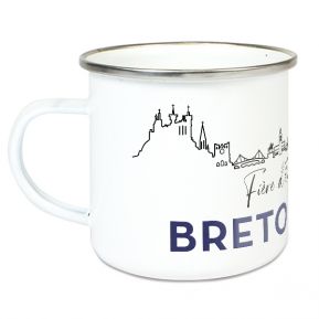 Tasse émaillée Fier d'être Breton