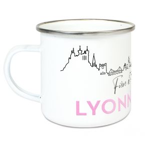 Tasse émaillée Fier d'être Lyonnais