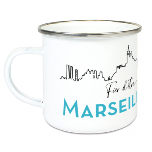 Tasse émaillée Fier d'être Marseillais