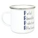 Tasse émaillée Les qualités de Papa