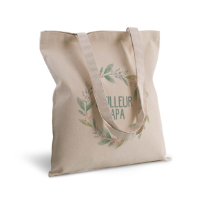 Tote bag imprimé Couronne de fleurs