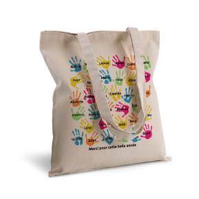 Tote bag Petites mains d'enfants personnalisé