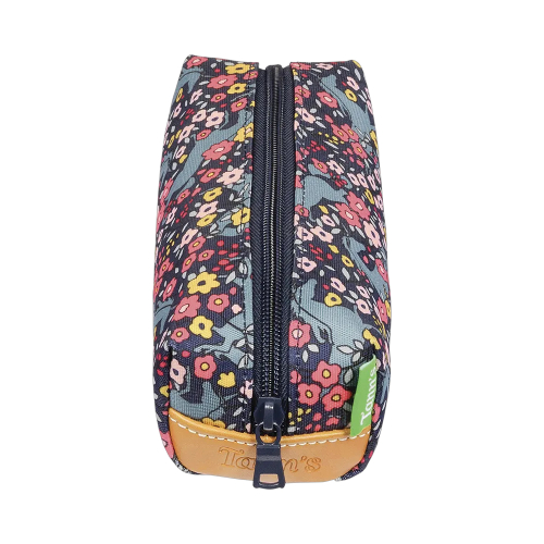 Trousse Tann's Alba à imprimés Fleurs et Licornes de profil