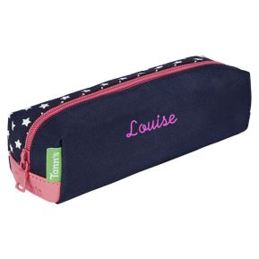 Trousse Tann's brodée - Etoile Lina Bleu