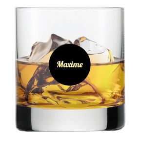 Verre à whisky rond sérigraphié personnalisé