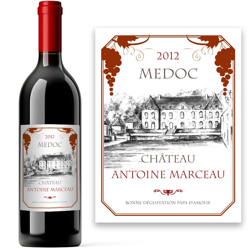 Etiquette personnalisée Medoc