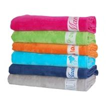 Serviette de plage brodée