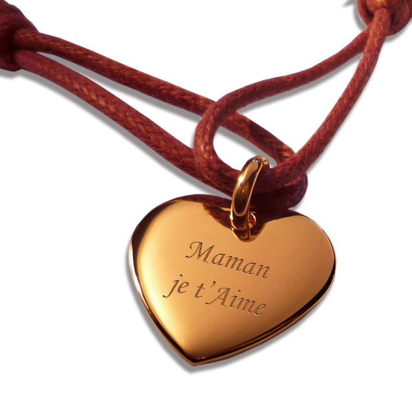 Bracelet coeur personnalisé pour femme