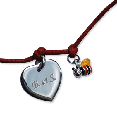 Bracelet coeur personnalisé pour femme