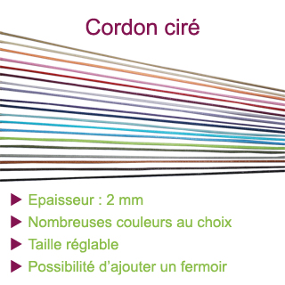 Cordons coton ciré
