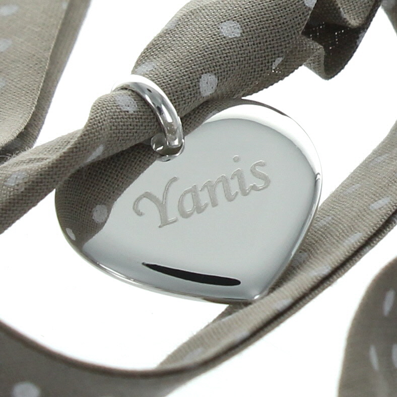 Bracelet coeur personnalisé femme liberty