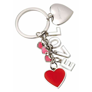 Porte-clés coeur personnalisé gravé