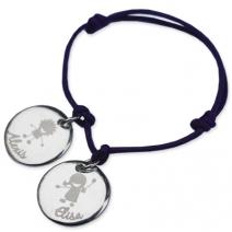 Bracelet silhouette enfant gravé