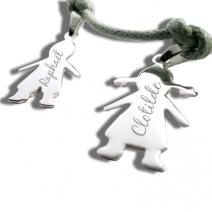 Bracelet chérubin gravé