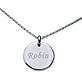 Pendentif gravé médaille ronde