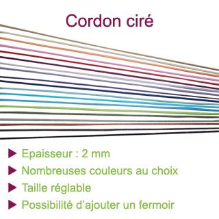Cordons en coton ciré