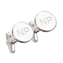 Boutons de manchette personnalisés ronds