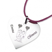 Pendentif St Valentin personnalisé