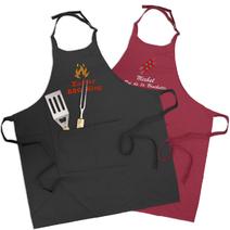 Tablier barbecue brodé 100% coton bio
