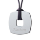 Pendentif jeton carré