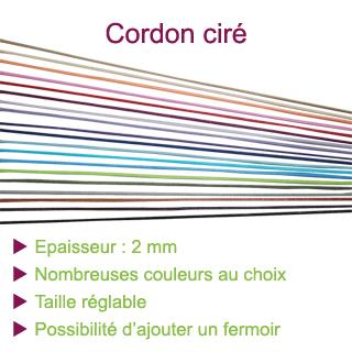 Cordons en coton ciré