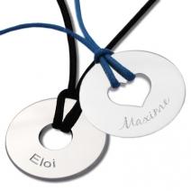 Pendentif grand jeton personnalisé