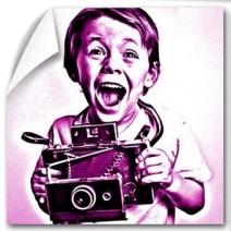 Poster pop art monochrome