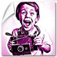 Poster pop art monochrome