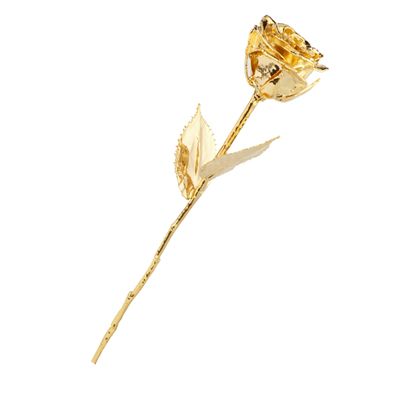 Rose dorée à l'or fin