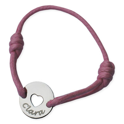 Bracelet petit jeton coeur