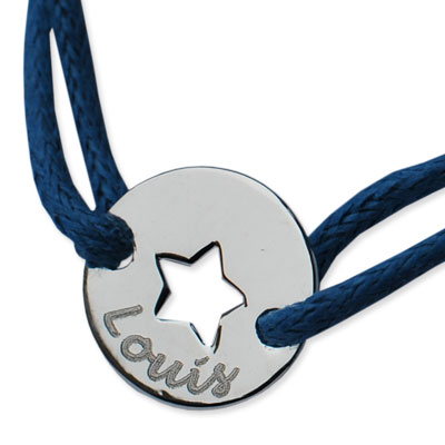 Bracelet petit jeton étoile zoom