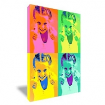 Tableau Pop Art rectangulaire 4 photos