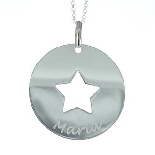 Pendentif étoile avec gravure