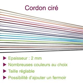 Cordons en coton ciré