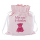 Sac à doudou personnalisé motif texte marine