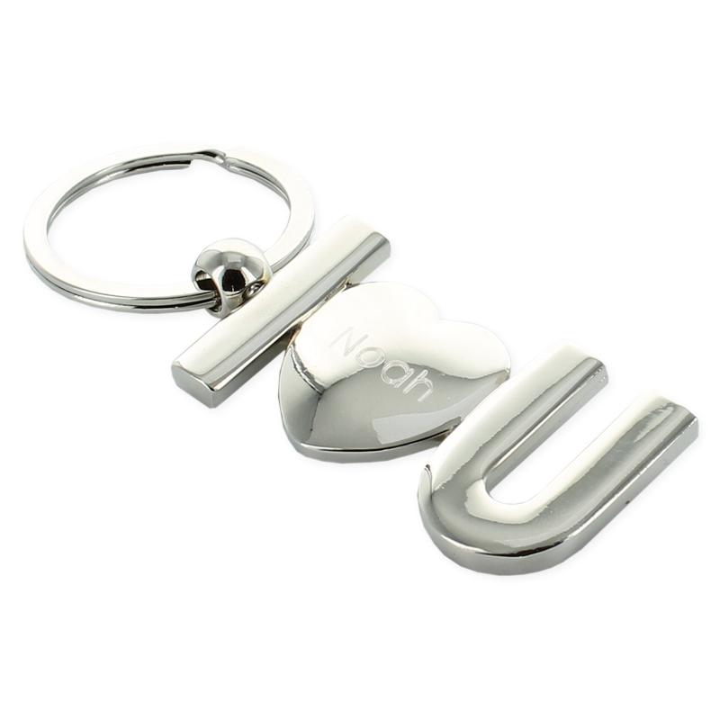 porte-clés I love U personnalisé