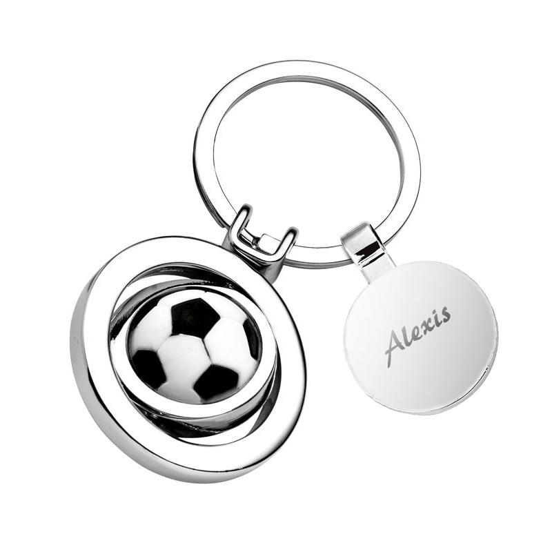porte-clés foot médaille gravée