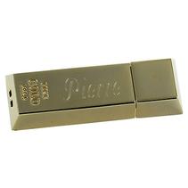 Clé USB lingot d'or gravée