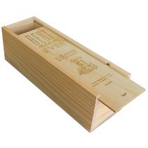 Coffret à vin en bois gravé fête des Mères