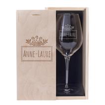 Verre à vin personnalisé prénom