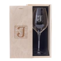 Verre à vin personnalisé initiale