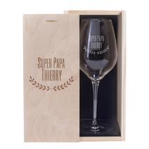 Verre à vin fête des pères personnalisé