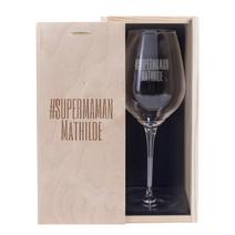 Verre à vin fête des mères personnalisé