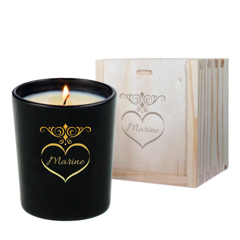 coffret et bougie saint valentin 